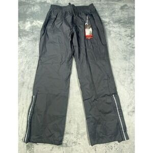 33000ft Mens Track Pants Size Small Black Nylon Lined Athletic Zip Pockets